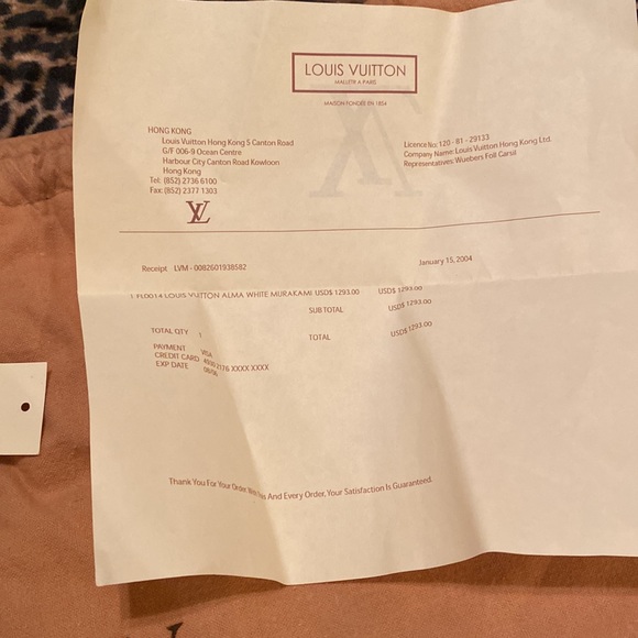 Louis Vuitton Alma White Murakami - Picture 9 of 9